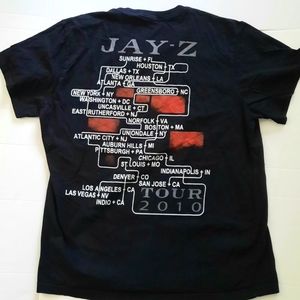 Jay-Z Blueprint 3, 2010 Concert Tour, Black T-Shirt, Men's Size XL
